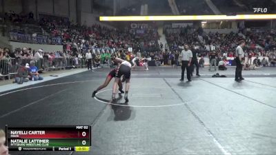 110 lbs 5th Place Match - Nayelli Carter, Maize vs Natalie Lattimer, Pittsburg Wrestling Club