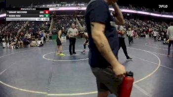 4A 120 lbs Champ. Round 1 - Grant McCord, Grimsley Senior High School vs Koen Hsu, Myers Park High School