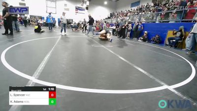 180/235 lbs Rr Rnd 2 - Lux Spencer, Norman Grappling Club vs Katie Adams, Noble Takedown Club