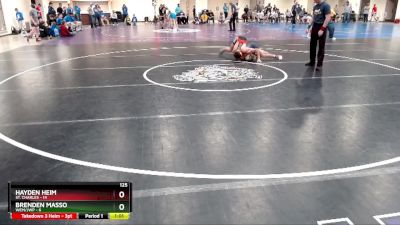 125 lbs Finals (8 Team) - Brenden Masso, WEM/JWP vs Hayden Heim, St. Charles