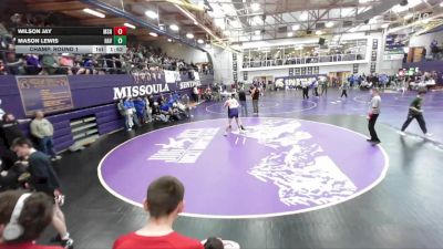 215 lbs Champ. Round 1 - Wilson Jay, Missoula Sentinel vs Mason Lewis, Havre