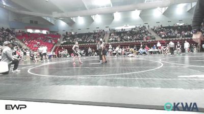 85 lbs Quarterfinal - London Miller, Pin-King All Stars vs Kahler Peugh, Owasso Takedown Club