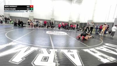 138 lbs Cons. Rd Of 16 - Rayce Vicars, Green Canyon vs Bear Thornley, Weber