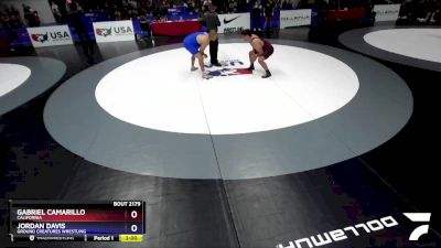 97 lbs Cons. Semi - Gabriel Camarillo, California vs Jordan Davis, Ground Creatures Wrestling