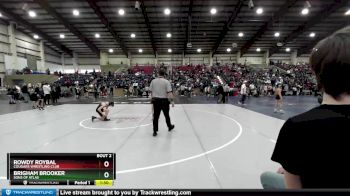 100 lbs Champ. Round 1 - Brigham Brooker, Sons Of Atlas vs Rowdy Roybal, Cougars Wrestling Club