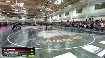 82 lbs Round 1 - Ella Coomes, Madison vs Hailey Robinson, Thermopolis Wrestling Club
