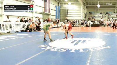 132 lbs Round Of 64 - Gavin Cook, VT vs Kaden Taylor, GA