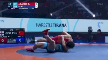 72 kg Final 3-5 - Otar Abuladze, Georgia vs Ji Leng, China