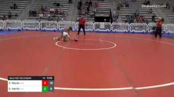 80 lbs Prelims - Christian Reyes, Triumph Blue Elem vs Sean Harris, Indiana Force