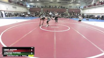 144 lbs Champ. Round 2 - Christian Martinez, Boulder Creek vs Trent Jackson, Page High School