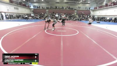 144 lbs Champ. Round 2 - Christian Martinez, Boulder Creek vs Trent Jackson, Page High School