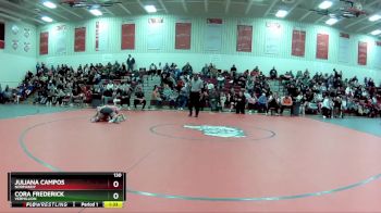 130 lbs Quarterfinal - Cora Frederick, Vermillion vs Juliana Campos, Normandy