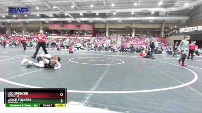 84 lbs Quarterfinal - Jayce Folkers, Ironhawk vs Jed Spencer, Slyfox