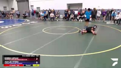 100 lbs Rr2 - Maylee Myers, Pioneer Grappling Academy vs Korra Lepule, Soldotna Whalers Wrestling Club