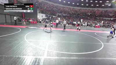 85 lbs Quarterfinal - Cam Pietrzyk, Wilmot Jr. Panthers Wrestling Club vs Brooks Halverson, IGH/ RT Elite