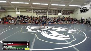 100 lbs Cons. Round 2 - Lillia Ramos, Casteel vs Ellie Trone, Campo Verde High School