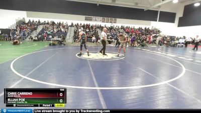 106 lbs Champ. Round 1 - Elijah Poe, Calvary Chapel Sa vs Chris Carreno, Aliso Niguel