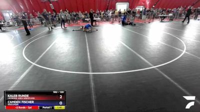 120 lbs Champ. Round 1 - Kaleb Runde, LaCrosse Area Wrestlers vs Camden Fischer, Wisconsin