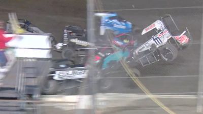T-Mez, Whitley Upside Down In Wild Wreck At Bakersfield Speedway