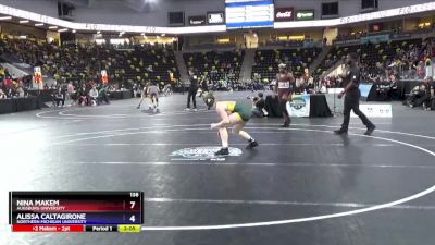 138 lbs 7th Place Match - Nina Makem, Augsburg University vs Alissa Caltagirone, Northern Michigan University