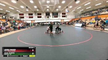 155 lbs Round 4 - Zack Kuntz, Greybull MS vs James Wages, Cody Middle School