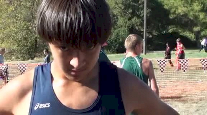 Campolindo's Andy Van Heuit(5th) after JV boy's race at 2012 Ed Sias XC ...