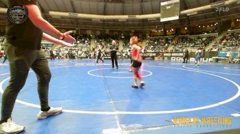 68 lbs Round Of 16 - Lennox Theis, New Prague Wrestling vs Aaliyah Romero, 505 WC