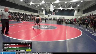 145 lbs Champ. Round 2 - Luciano Benenati, Aliso Niguel vs Nathaniel Aguilera, Buena