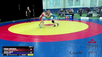 49kg 3rd Place Match - Paige Kirkness, Alberta Elite Women`s WC vs Emma Skok, Lakehead WC