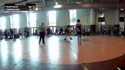 132 lbs Cons. Round 2 - Blake Pellar, Legacy Dragons Wrestling Club vs Finnegan Hess, Smithfield Youth Wrestling