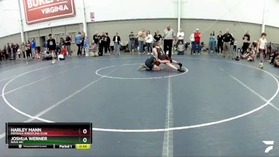 87 lbs Cons. Semi - Harley Mann, Matoaca Wrestling Club vs Joshua Werner, Nova WC