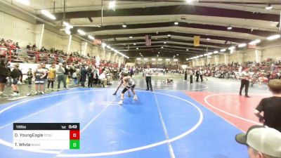116 lbs Consi Of 8 #1 - Damien YoungEagle, Stout Wr Acd vs Traycer White, Mancos Bluejays