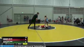 122 lbs Round 2 (8 Team) - Kendra Bliss, Missouri 2 vs Khaleah Kirk, Oklahoma