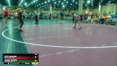 108 lbs Round 5 (8 Team) - Jett Kramer, Moyer Elite vs Henry Baker, Blackman WC