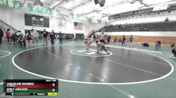 110 lbs Cons. Round 2 - Jaqueline Ramirez, El Monte vs Emily Ashlock, Edison