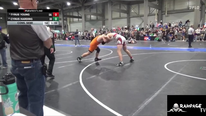 Cyrus Harding 215 lbs Cons. Semi - Tyrus Young, Salina vs Cyrus Harding, Ogden`s Outlaws