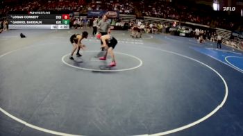 D 3 113 lbs Quarterfinal - Logan Cornett, Evangel Christian vs Gabriel Badeaux, Kaplan