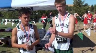 De La Salle's Nick Mitchell(1st) and Drew Johnson(4th) after FS Boys race at the 2012 DLS CHS Nike Invite