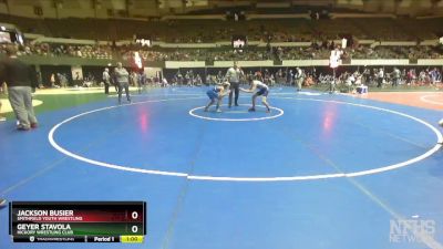 110 lbs Round 2 - Jackson Busier, Smithfield Youth Wrestling vs Geyer Stavola, Hickory Wrestling Club