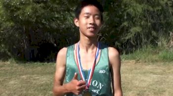 Mission San Jose's Clement Leung(2nd) after FS Boys Unlimited race at 2012 DLS CHS Nike Invite