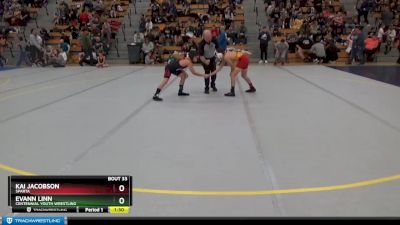 85 lbs Quarterfinal - Evann Linn, Centennial Youth Wrestling vs Kai Jacobson, Sparta