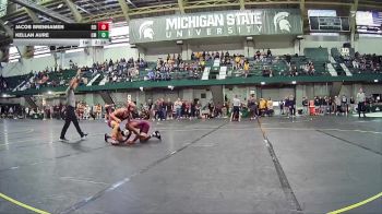 141 lbs Quarterfinal - Kellan Aure, Central Michigan vs Jacob Brennamen, Edinboro