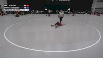 69.7-75.4 lbs Cons. Sub-quarters - Rayla Mongosa, Warrior Wrestling Club vs Dariya Hoegemeyer, The Best Wrestler