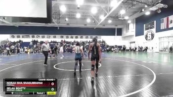 100 lbs Champ. Round 1 - Norah Siva Sivasubramaniam, Portola vs Selah Beatty, Newport Harbor