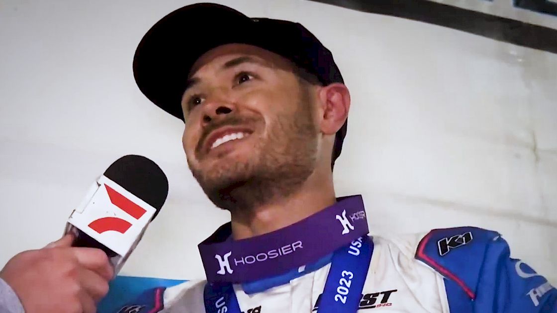 Kyle Larson Reacts To Thrilling Hangtown 100 Win