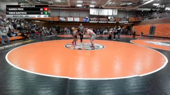 285 lbs Cons. Round 5 - Kaiden Peck, Weiser vs Omar Bautista, Spring Creek