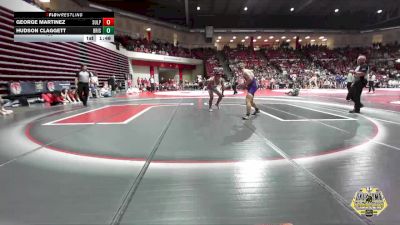 190 lbs Quarterfinals (8 Team) - George Martinez, SULPHUR vs Hudson Claggett, BRISTOW