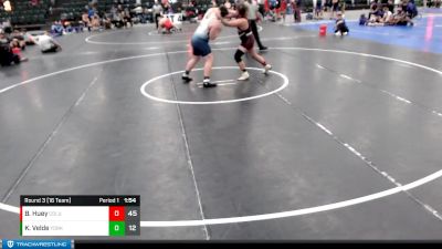 285 lbs Round 3 (16 Team) - Bryson Huey, Columbus vs Kadence Velde, York