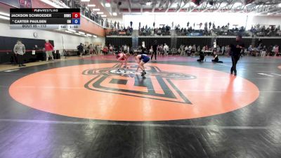113 lbs Quarterfinal - Jackson Schroeder, Big Red Wrestling Club vs Carter Paulsen, Open Mats
