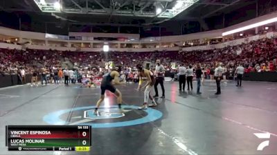 5A 133 lbs Cons. Round 1 - Vincent Espinosa, Cibola vs Lucas Molinar, West Mesa